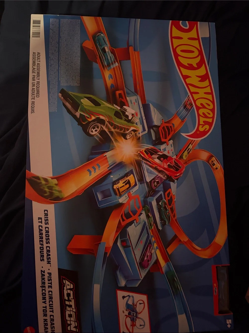 Hot Wheels Orange and Blue Criss-Cross Race Playset